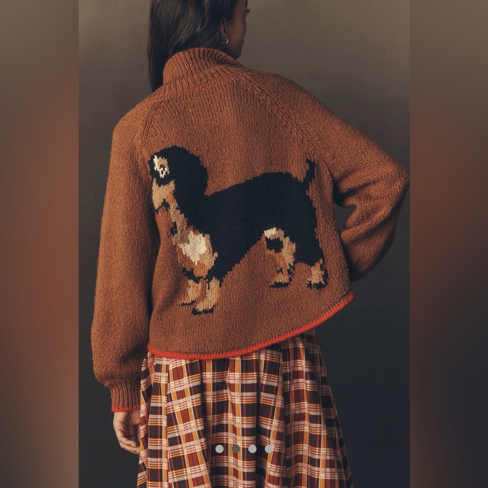 NWT The Jesse Dog Icon Cardigan Sweater
by Pilcro Dachshund edition- XXS